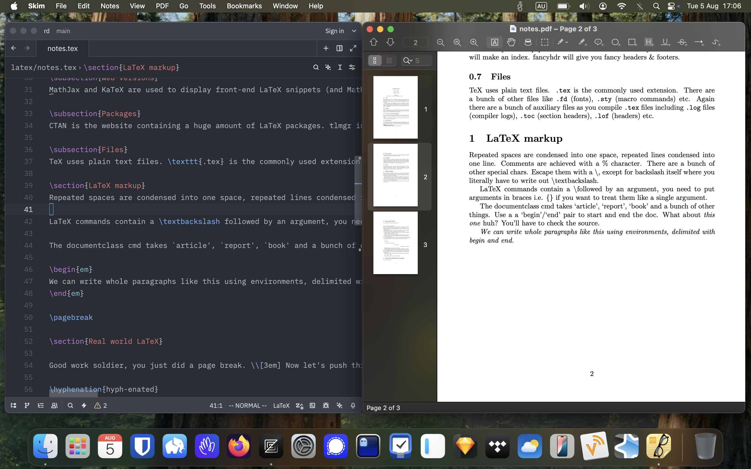 Zed with LaTeX on MacOS